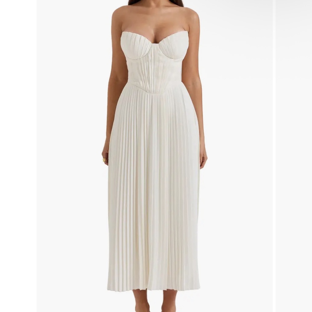 House of CB AMORATA midi strapless dress – Size M (Larger Cup)